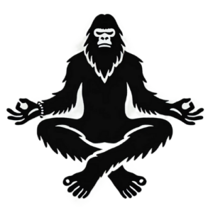 Meditating Sasquatch Decal