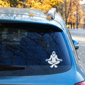 Meditating Sasquatch Decal