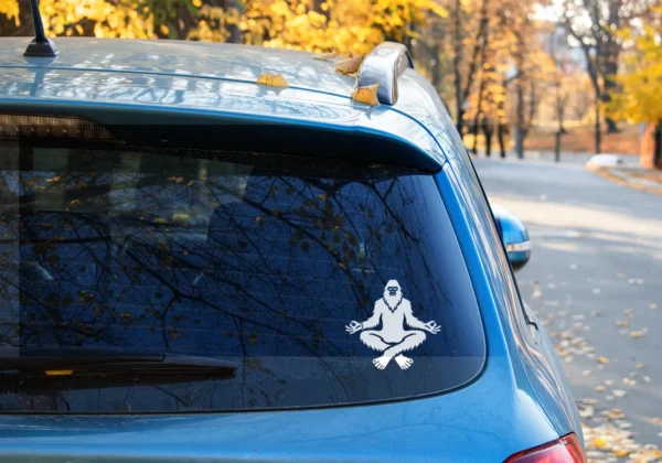 Meditating Sasquatch Decal - Image 2